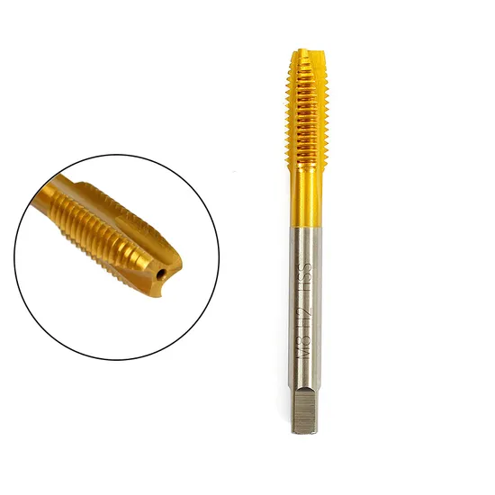 Hsse-M35 JIS with Tin Sppt Fluted Taps M1 M2 M3 M4 M5 M6 M7 M8 M9 M10 M11 M12 Metric Machine Screw Thread Tap